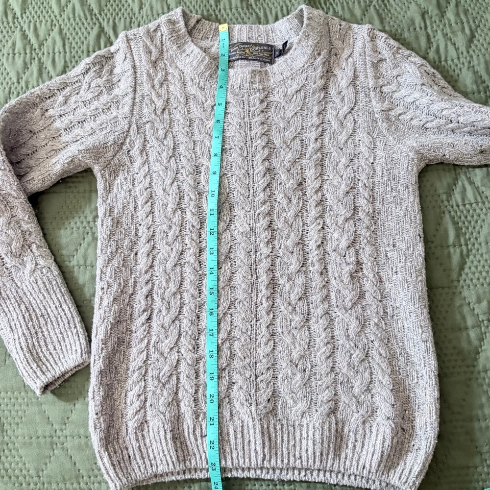 NWOT John Dolan Donegals Guideboat Co. Irish Wool Cashmere Sweater S - Picture 6 of 6